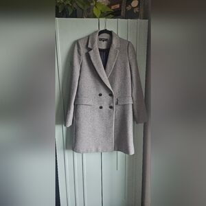 Zara Women's Classic Gray Pea Coat